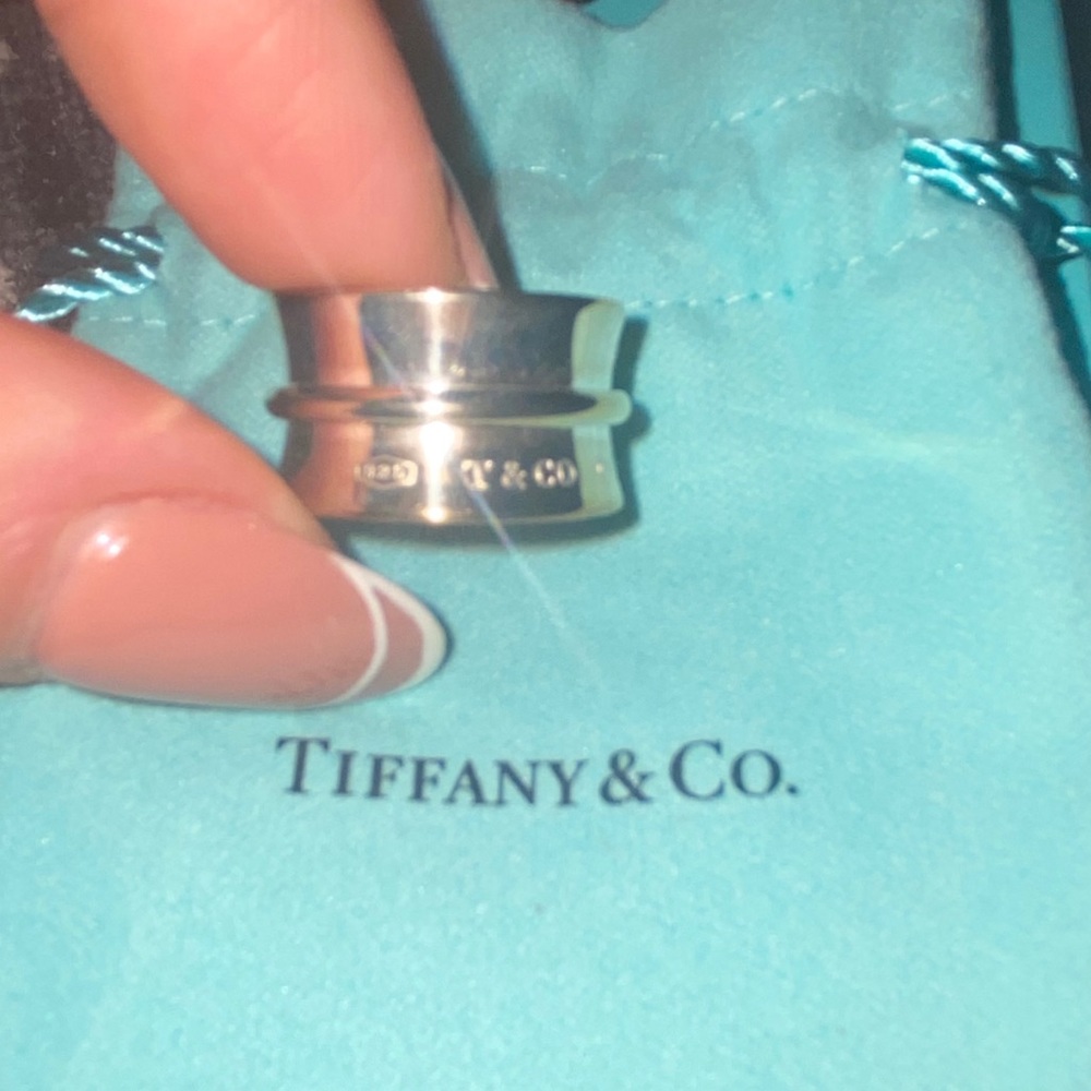 TIFFANY&CO 1837 SILVER RING 6.5